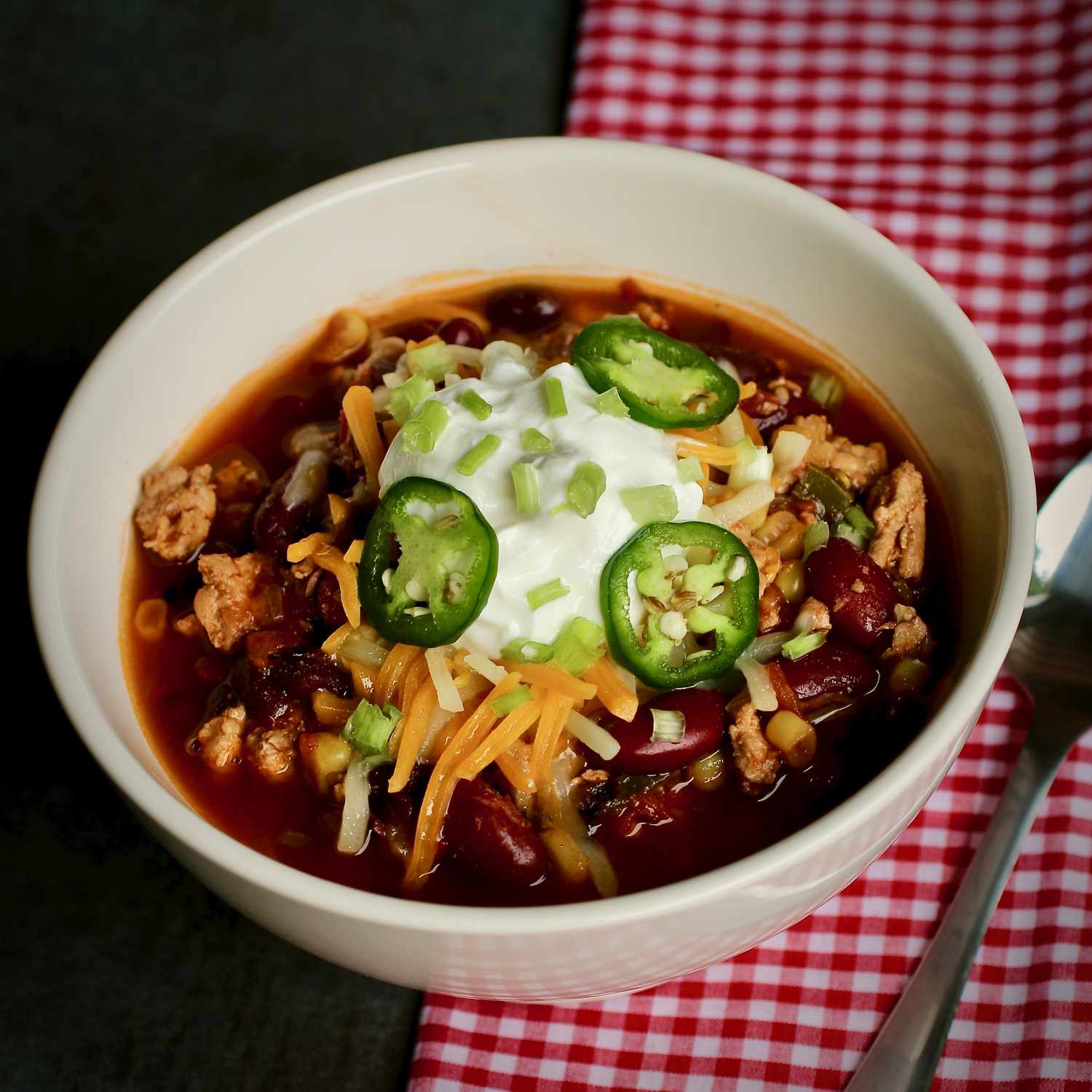 Slow Cooker Ground Chicken Chili Recipe