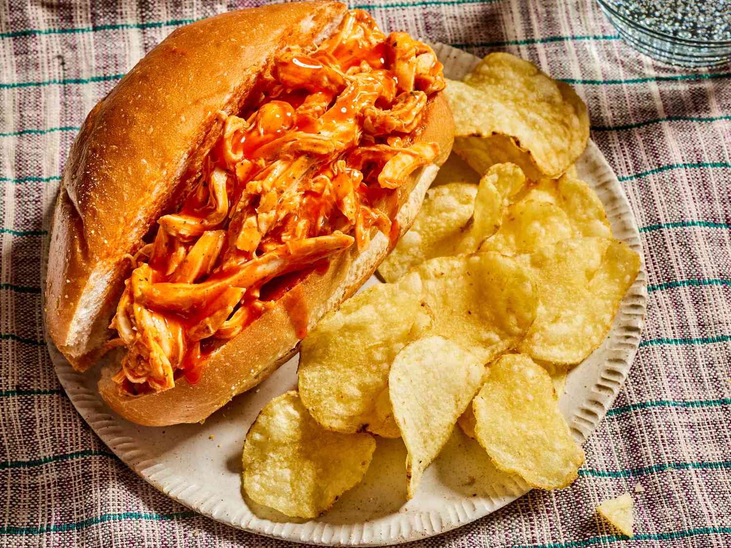 Slow Cooker Buffalo Chicken Sandwiches Recipe