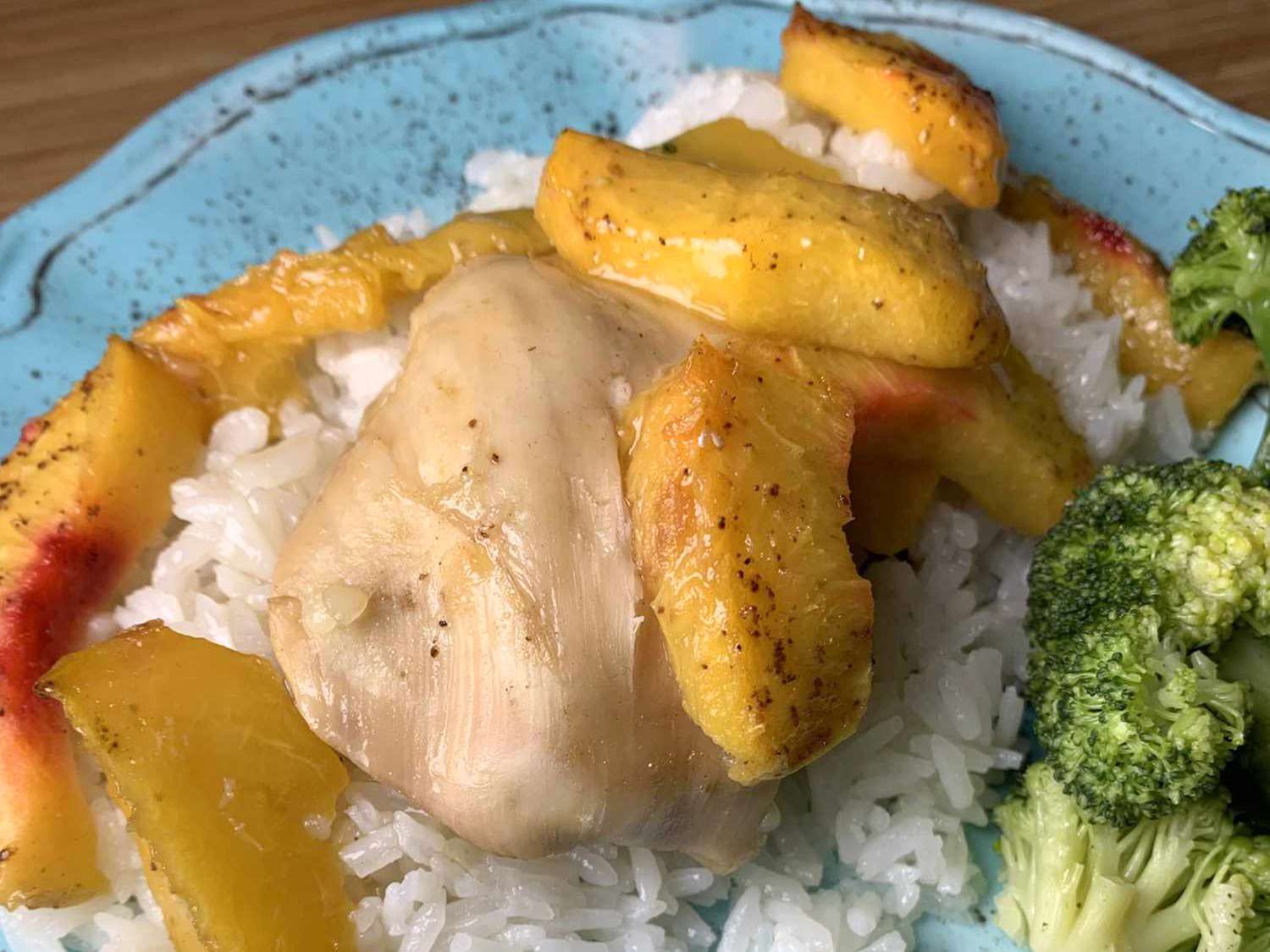 Baked Chicken with Peaches Recipe