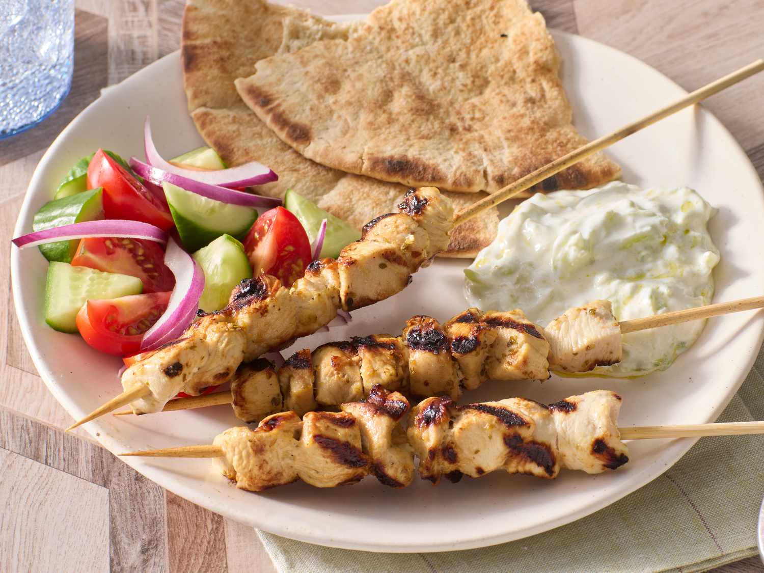 Chicken Souvlaki with Tzatziki Sauce Recipe