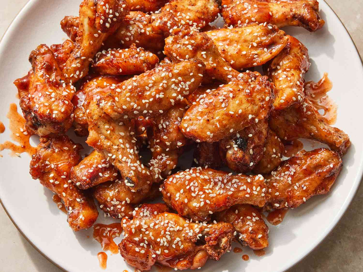 Crispy Honey Sriracha Chicken Wings Recipe