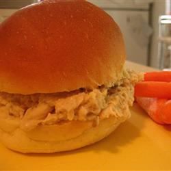 Hot Shredded Chicken Sandwiches Recipe