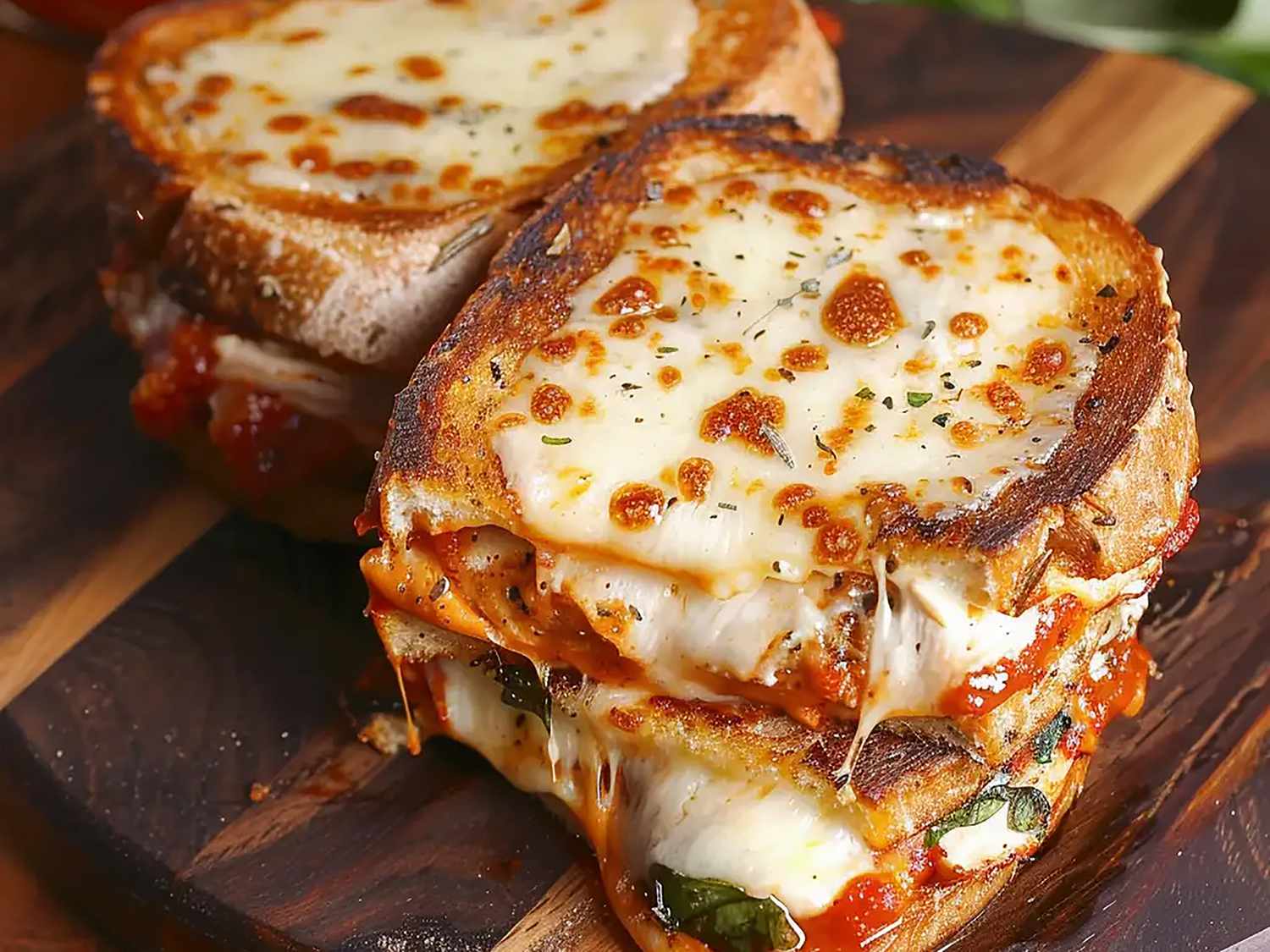 Lazy Chicken Parmesan Grilled Cheese Recipe