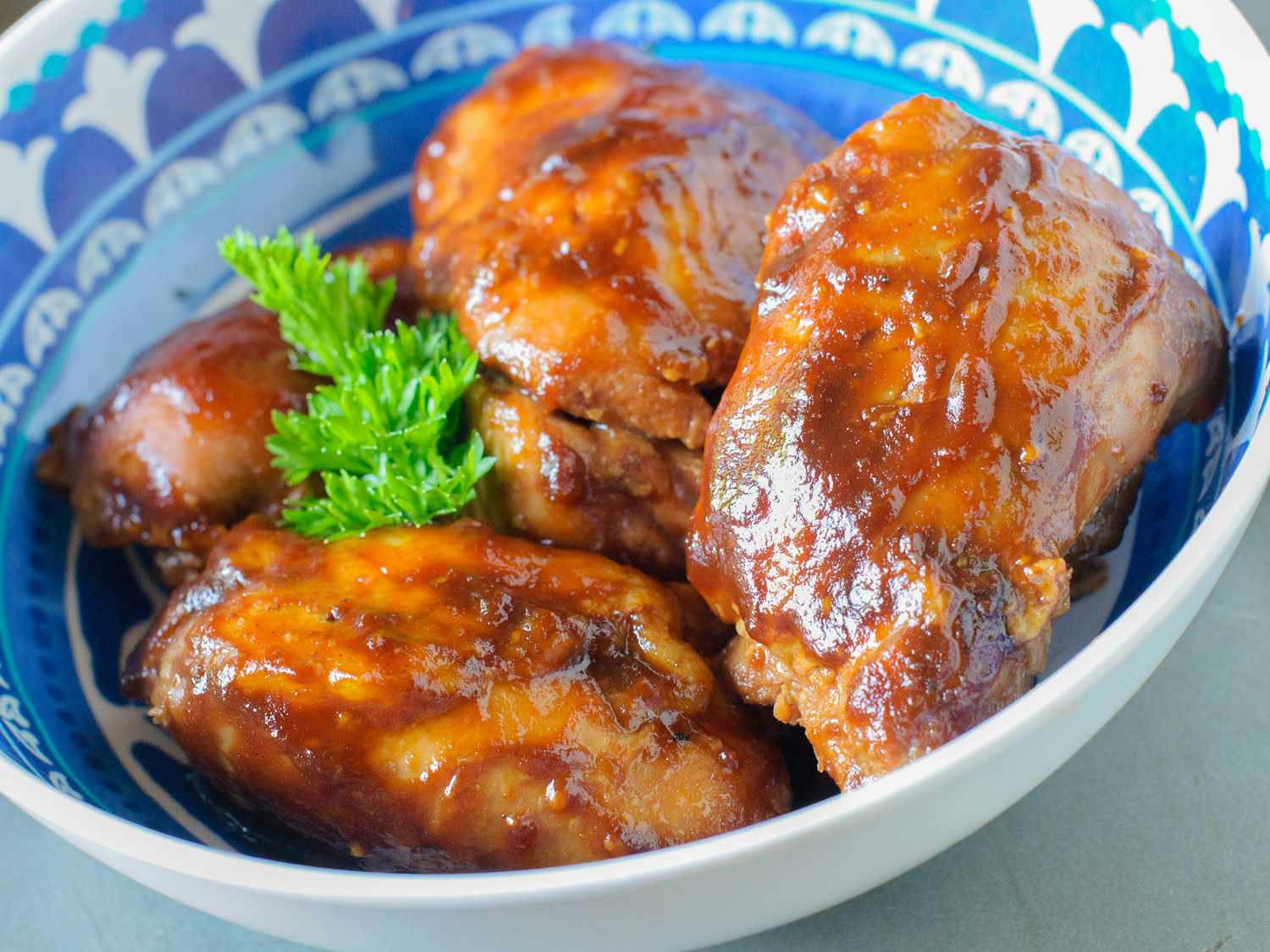 Slow Cooker BBQ Chicken Thighs