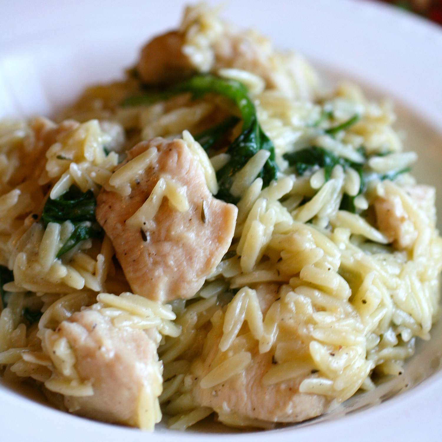 Garlic Chicken with Orzo Noodles Recipe