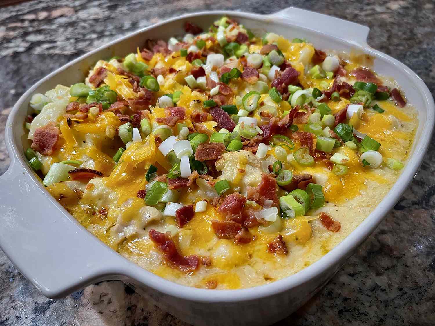 Loaded Cauliflower Chicken Casserole Recipe