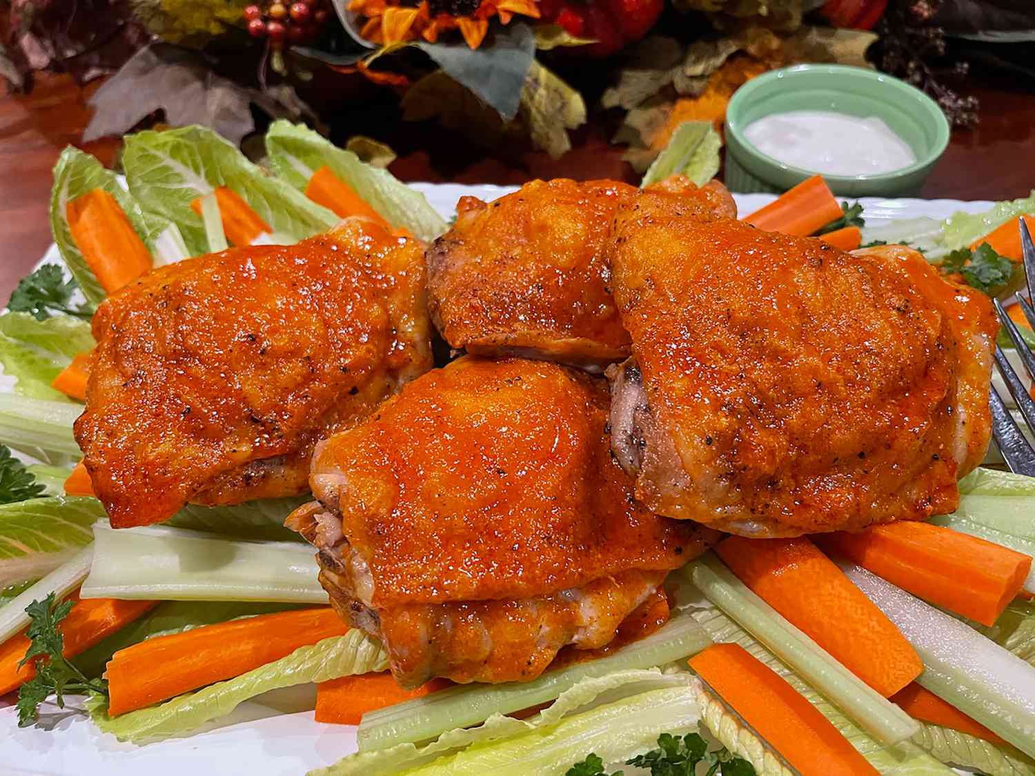 Baked Buffalo Chicken Thighs Recipe