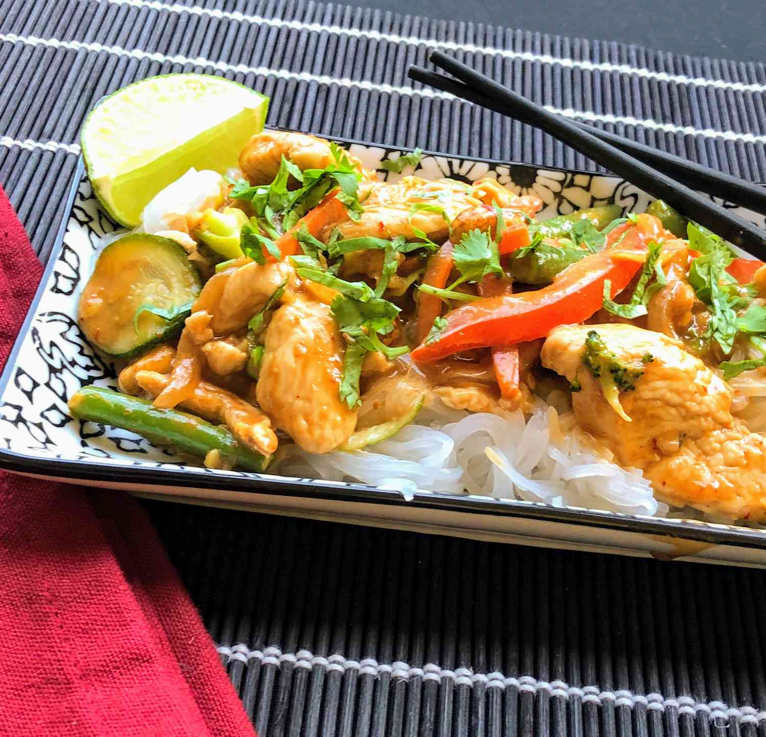 Chicken Stir-Fry with Thai Peanut Sauce Recipe