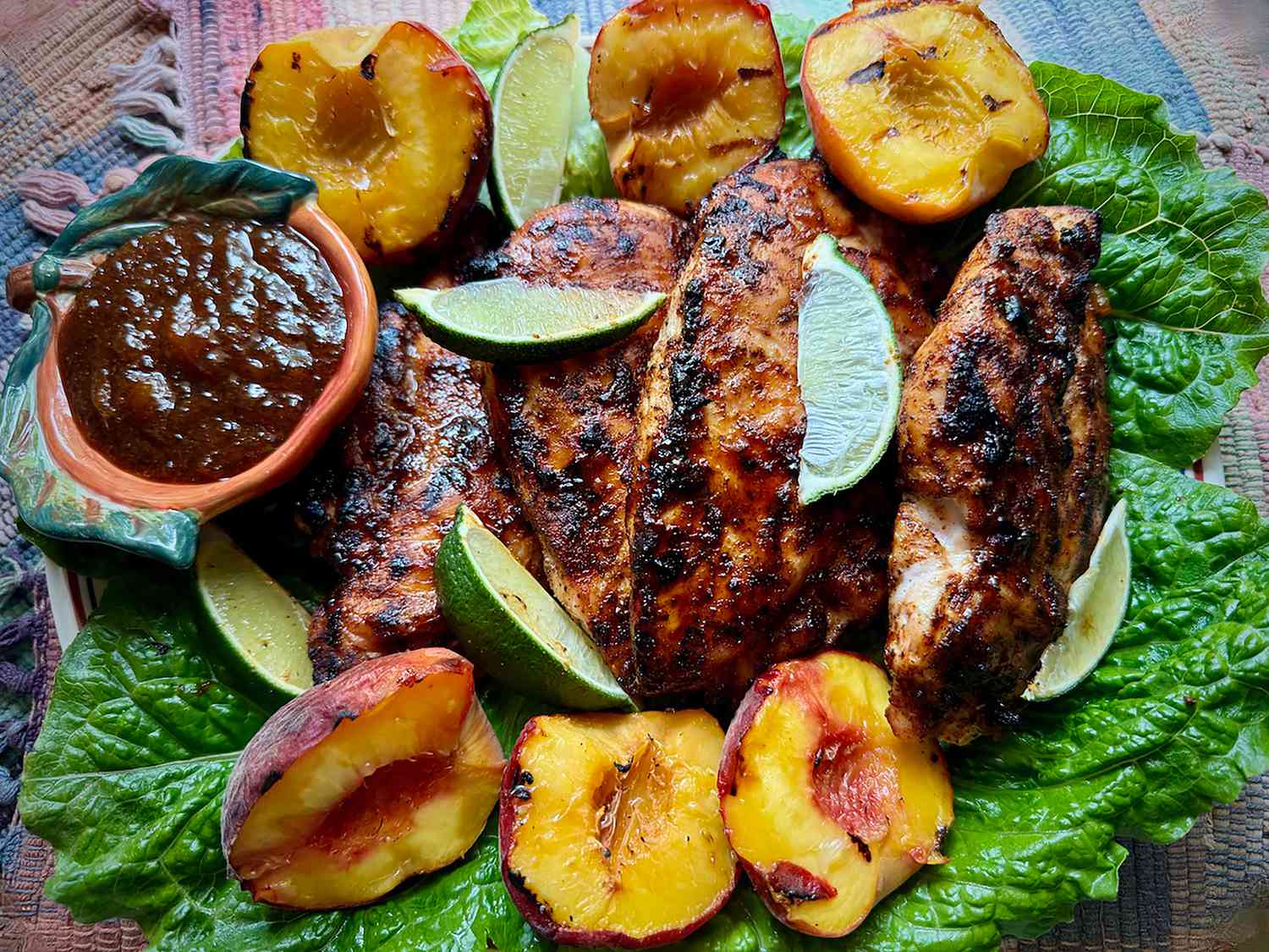 Grilled Chicken and Peaches Recipe