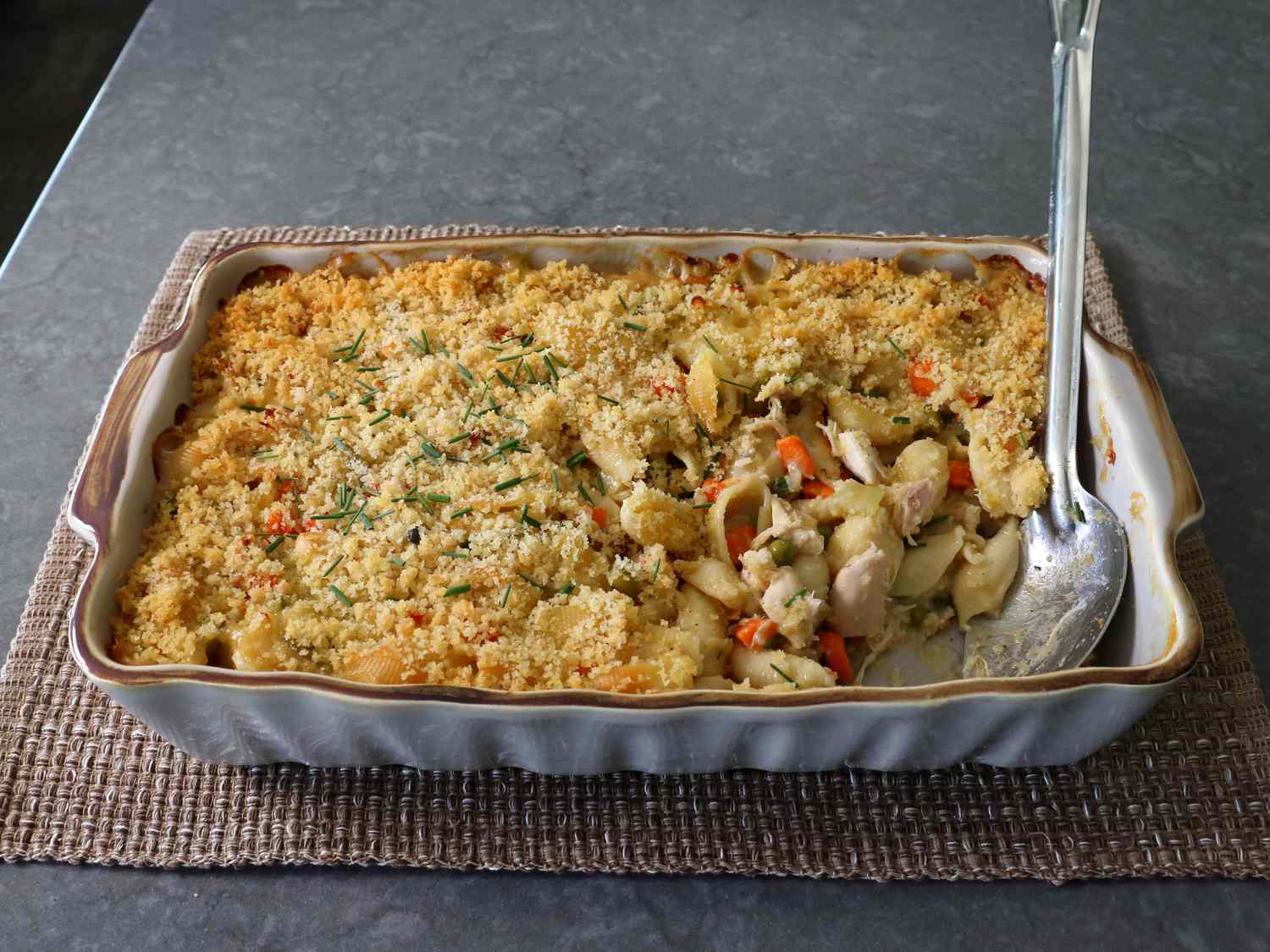 Chicken Pot Pie Pasta Bake Recipe