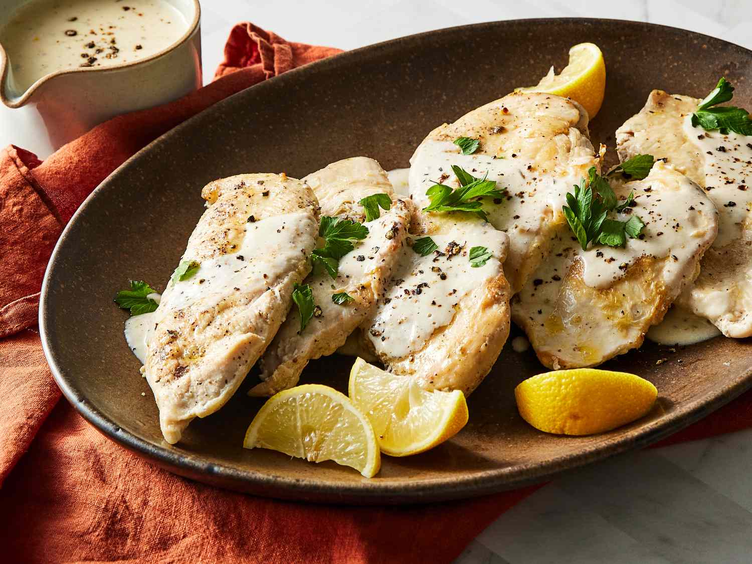 Slow Cooker Creamy Lemon Herb Chicken Recipe