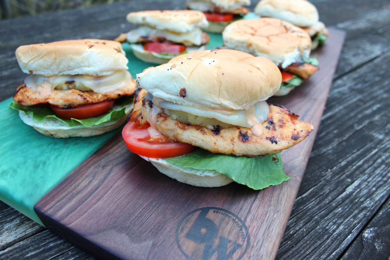 Grilled Hawaiian Chicken and Pineapple Sandwiches Recipe