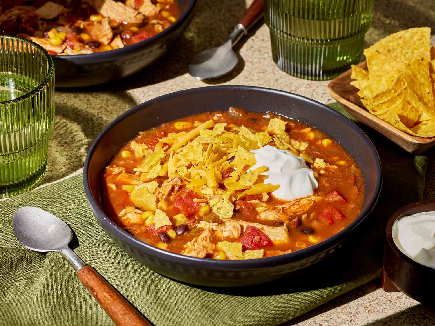 Slow Cooker Chicken Taco Soup Recipe