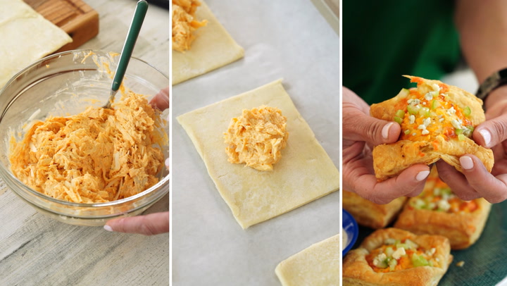 Buffalo Chicken Pastry Sliders Recipe