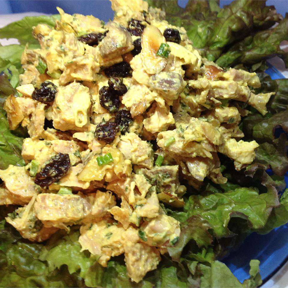 Curry Chicken Salad with Grapes Recipe