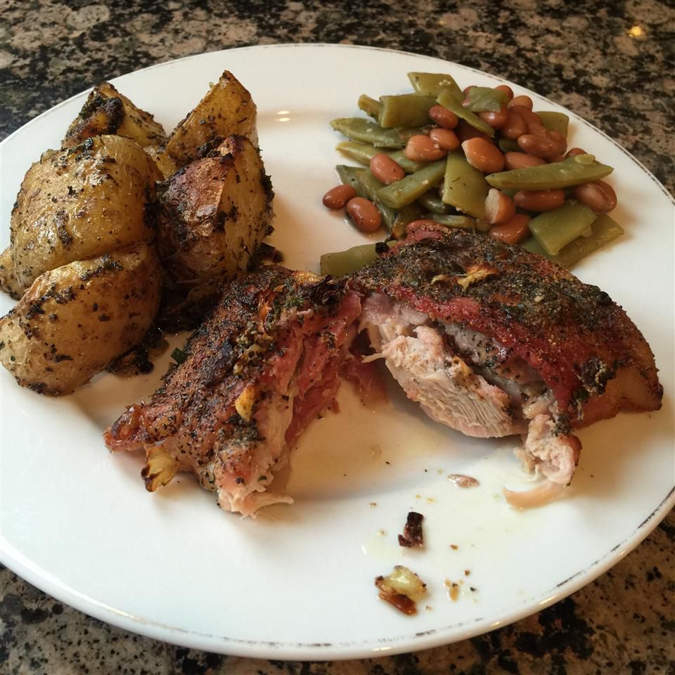 Bacon-Roasted Chicken with Potatoes Recipe