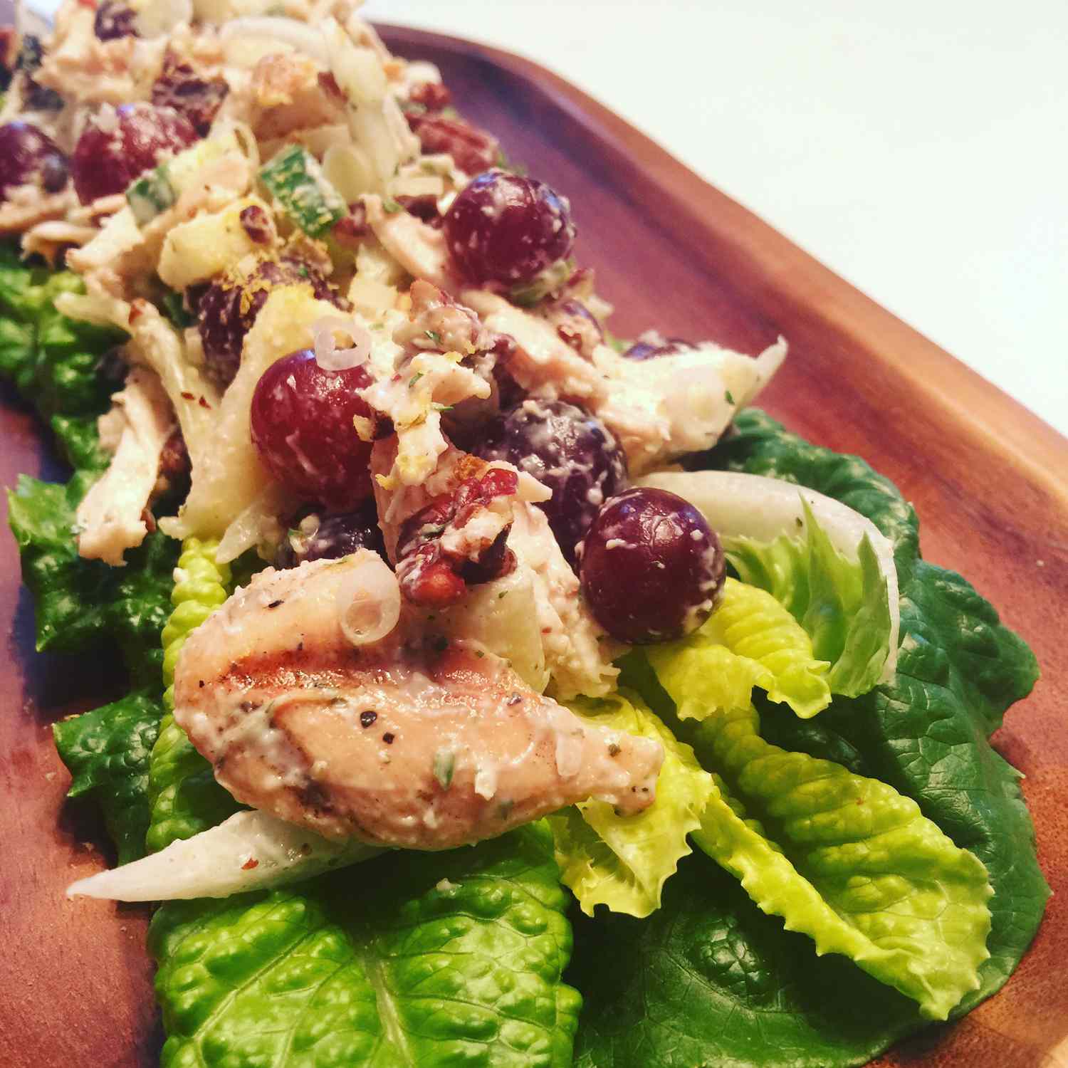 Chicken Salad with Apples, Grapes, and Walnuts Recipe