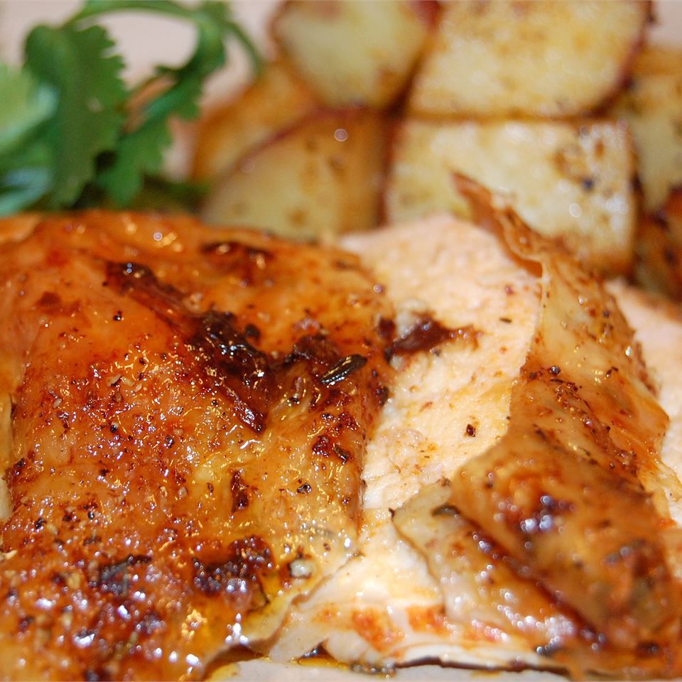 Roast Sticky Chicken-Rotisserie Style Recipe