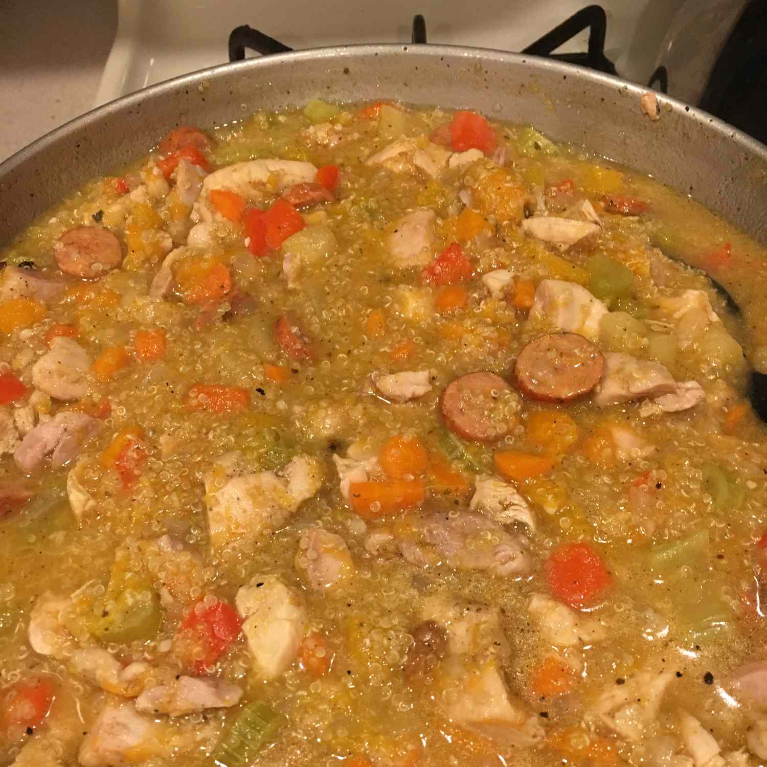 Stovetop Butternut Squash and Chicken Stew with Quinoa Recipe