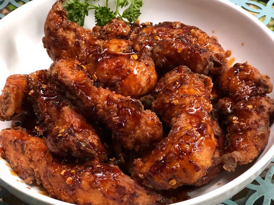 Spicy Korean Fried Chicken with Gochujang Sauce Recipe