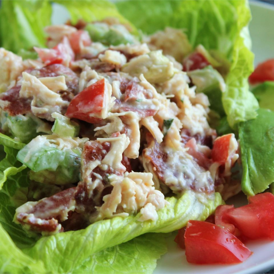 Chicken Salad with Bacon, Lettuce, and Tomato Recipe