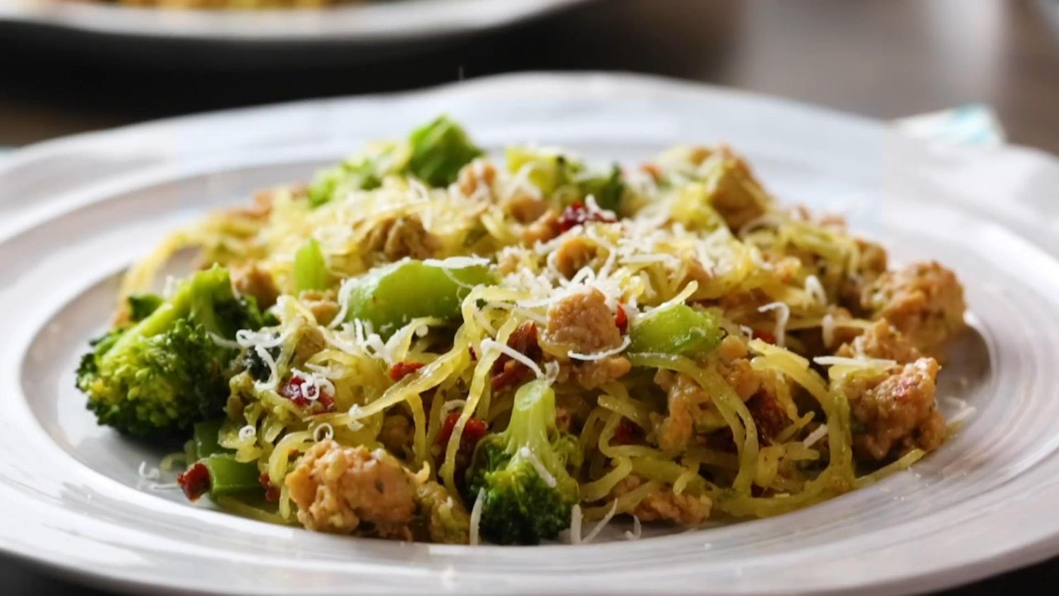 Italian Chicken Pesto with Spaghetti Squash Recipe