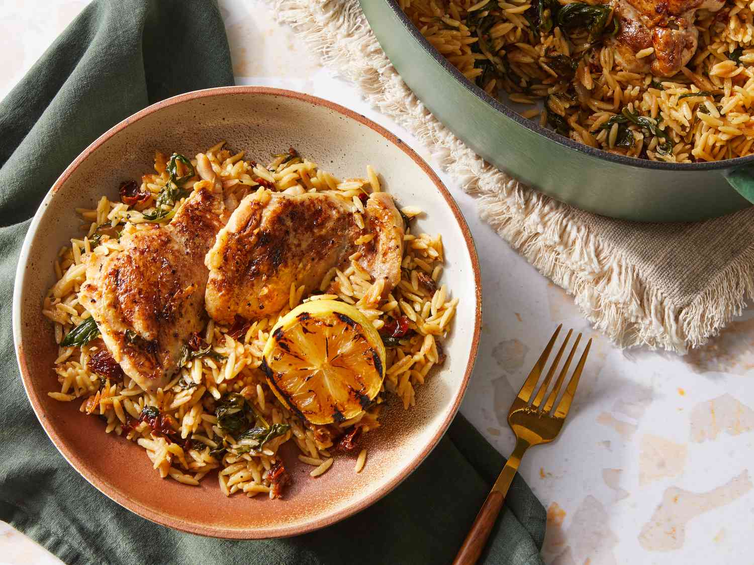 Chicken and Orzo Bake Recipe