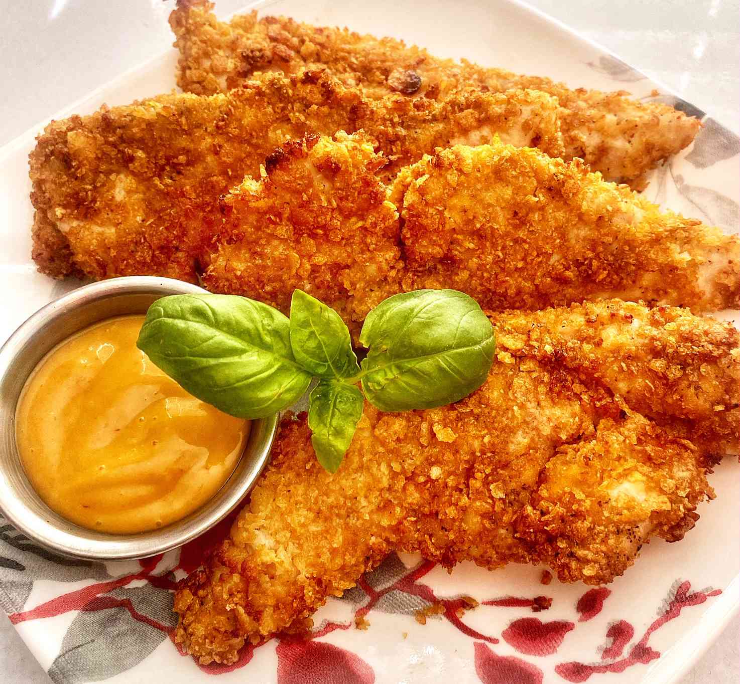 Air Fryer Cornflake Chicken Fingers Recipe