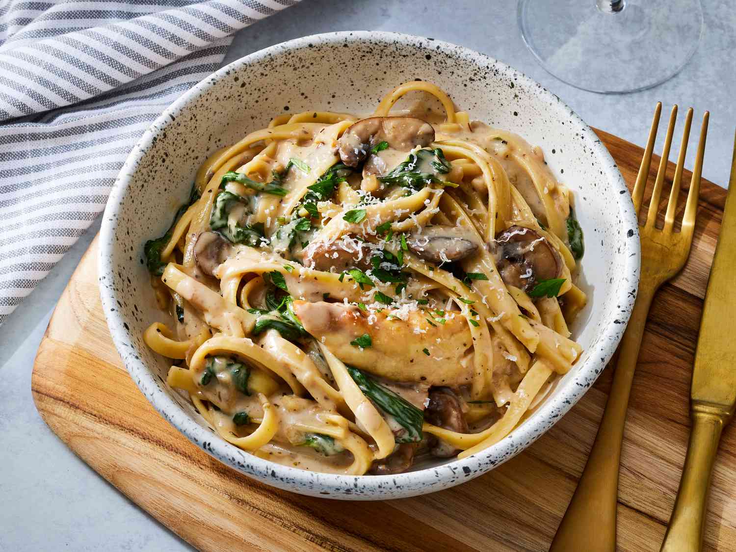 Chicken Marsala Fettuccine Recipe