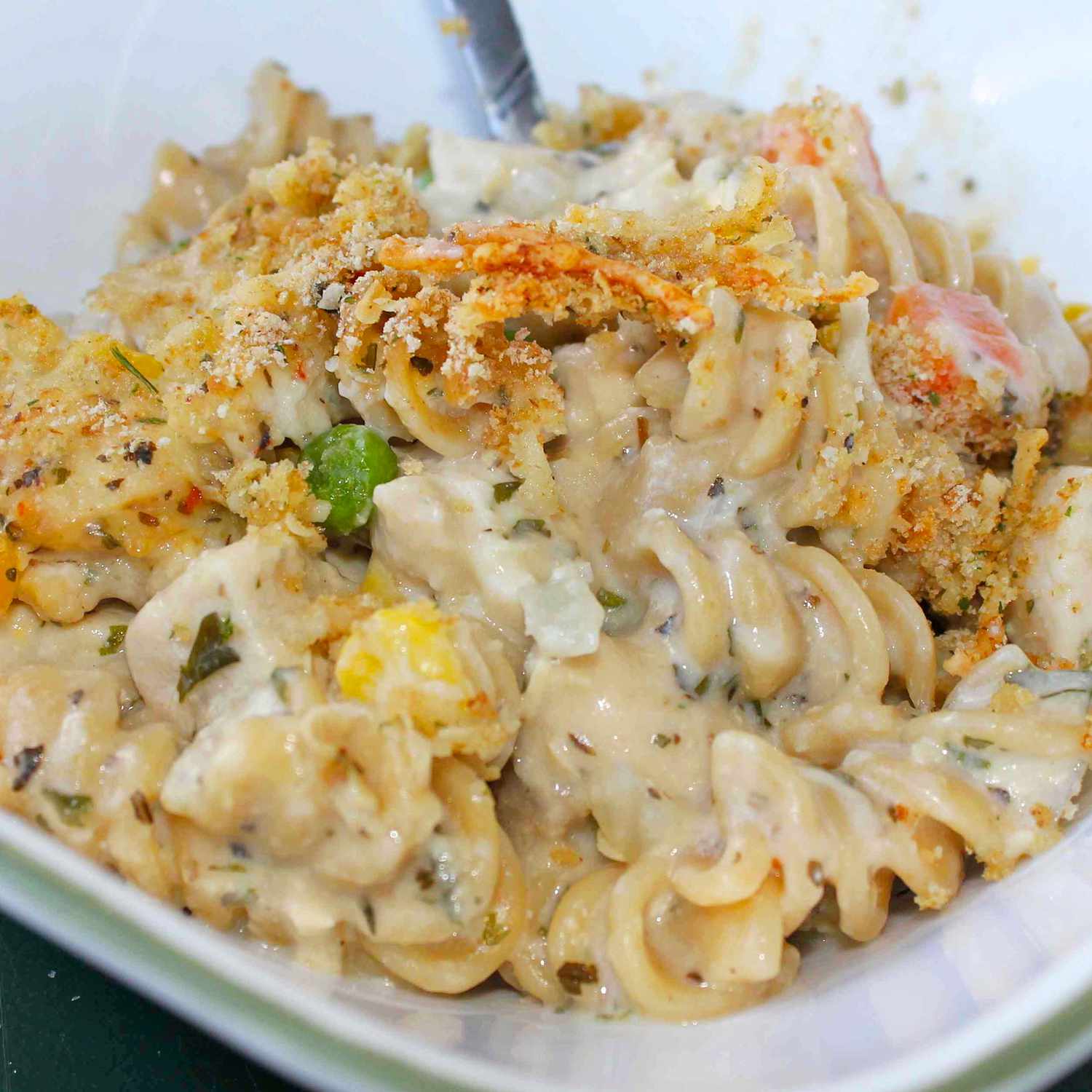 Chicken and Pasta Casserole with Mixed Vegetables Recipe