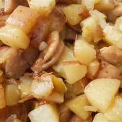 Sweet Breakfast Hash with Apple and Rosemary Recipe