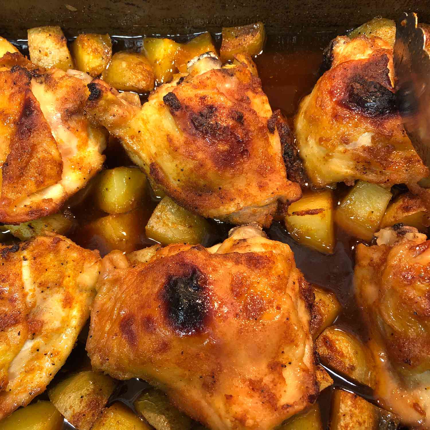 Garlic Roasted Chicken and Potatoes Recipe