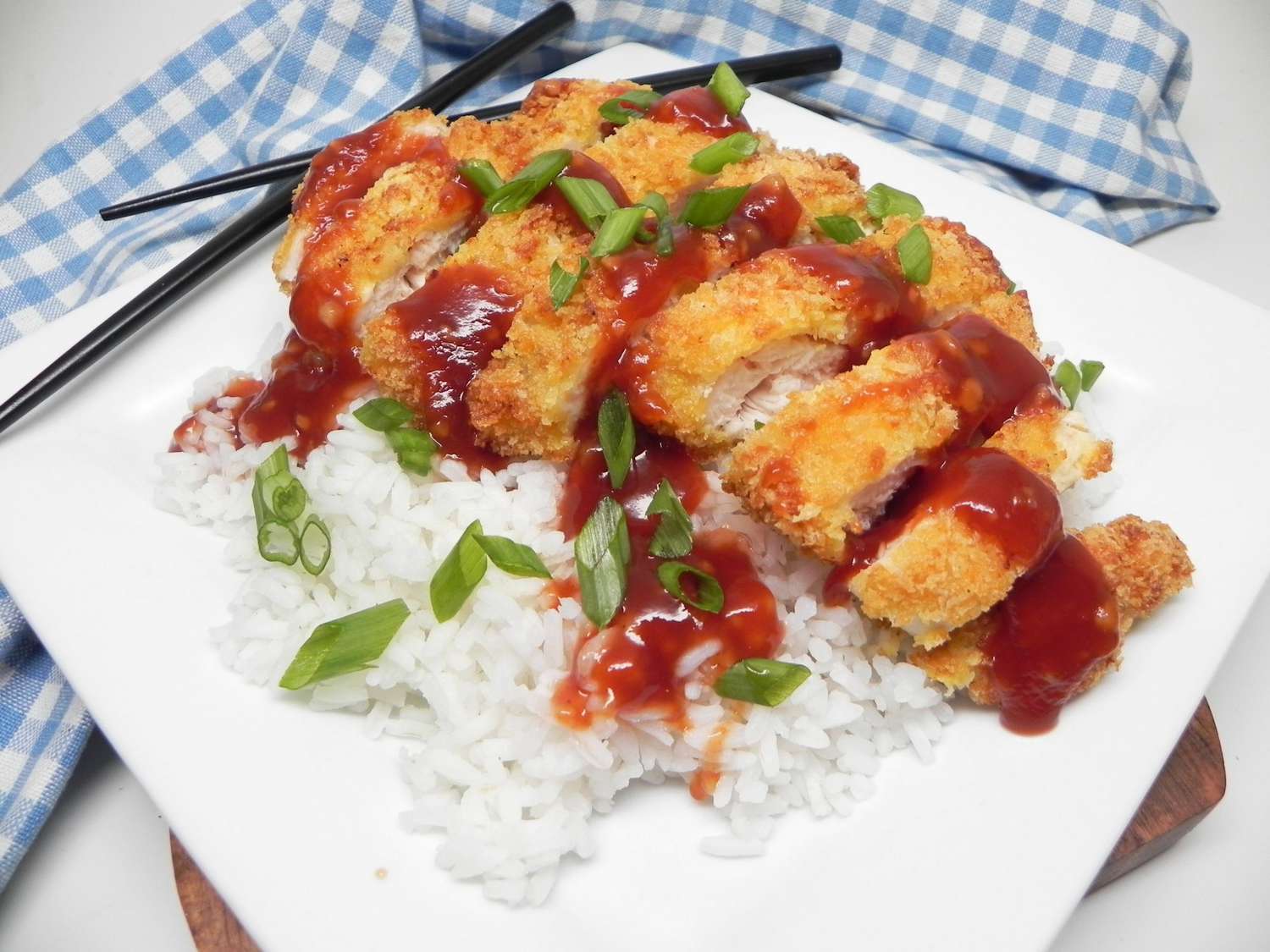 Air Fryer Chicken Katsu with Homemade Katsu Sauce Recipe