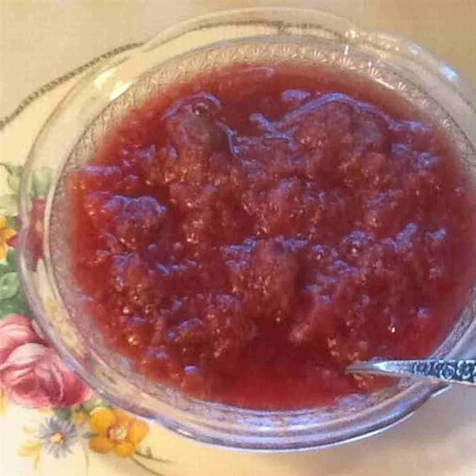 Slow-Cooker Apple Raspberry Sauce Recipe