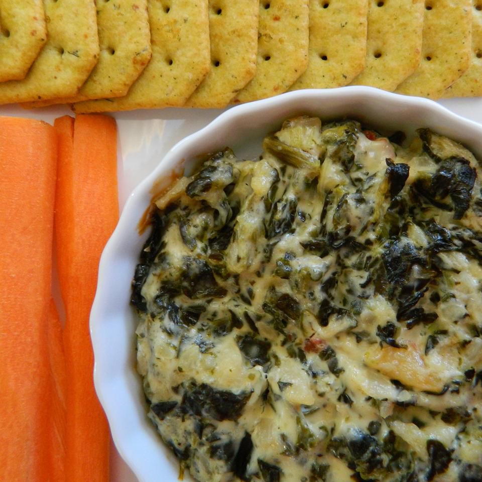 Spinach Artichoke Dip with Water Chestnuts Recipe