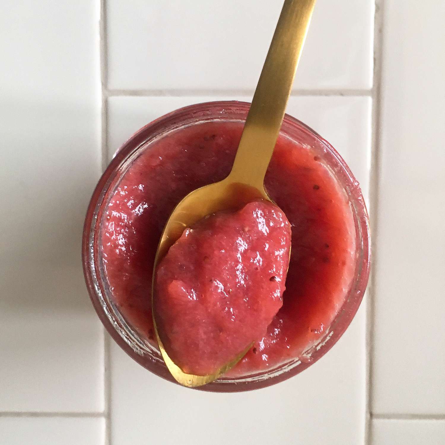 Rosy Strawberry Rhubarb Applesauce Recipe