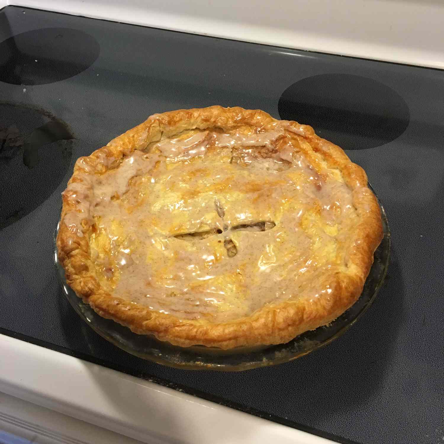 Glazed Apple Cream Pie Recipe