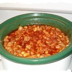 Slow Cooker Baked Beans with Ham Hock Recipe