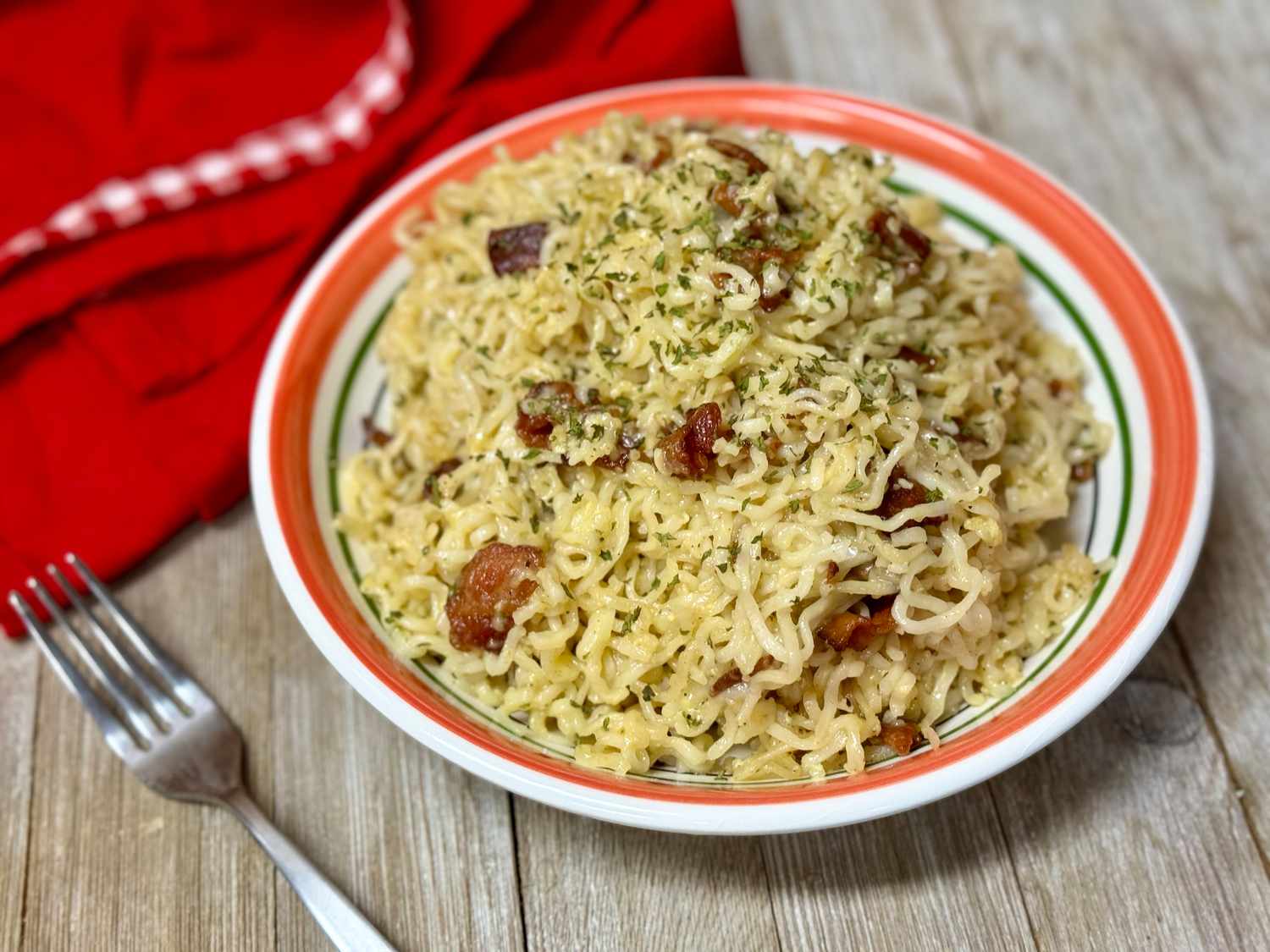 Instant Ramen Carbonara Recipe