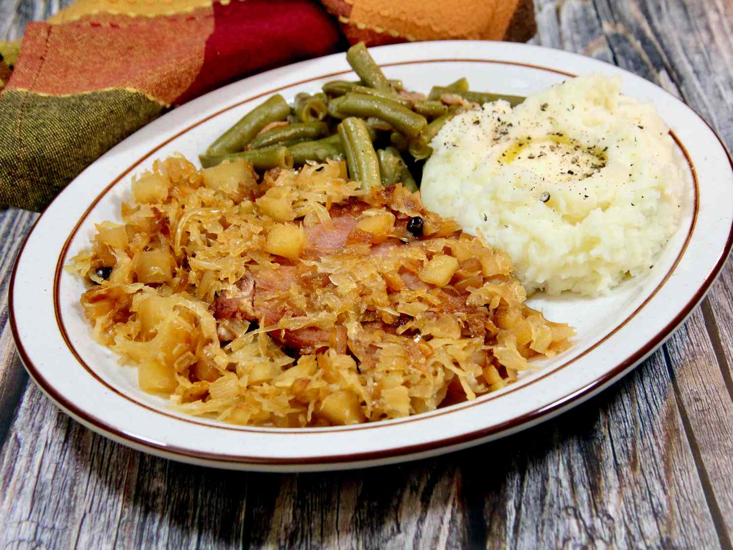 Smoked Pork Chops with Sauerkraut Recipe