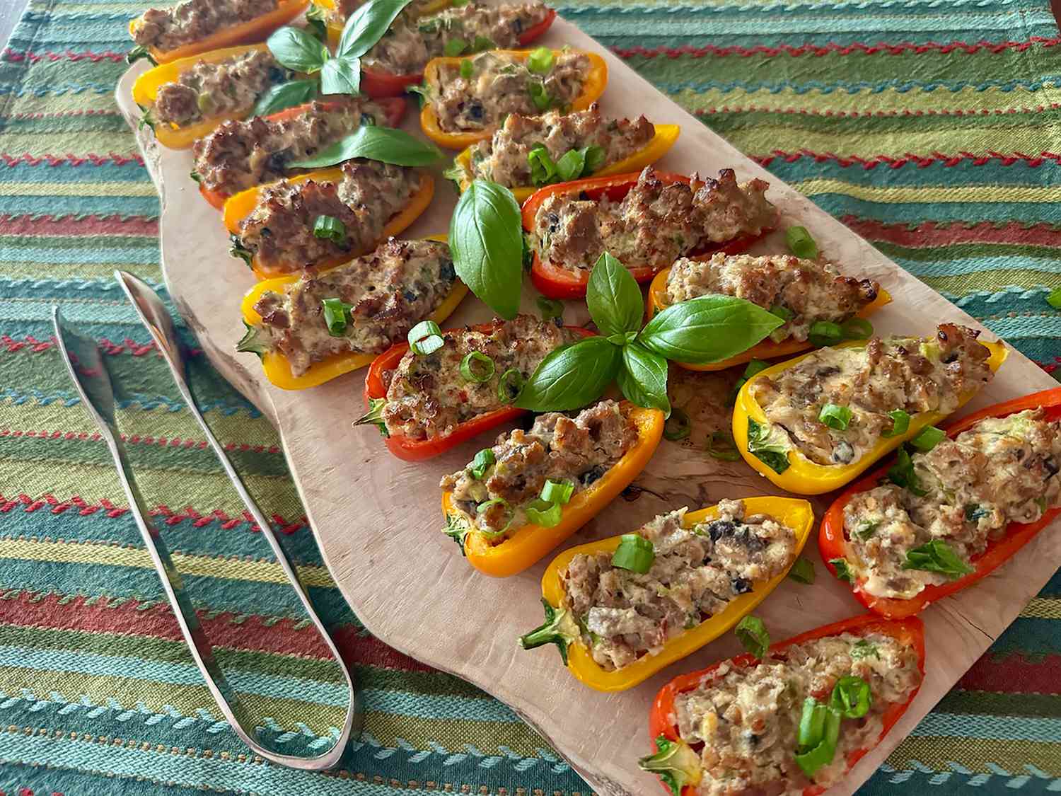 Sausage Stuffed Mini Peppers Recipe