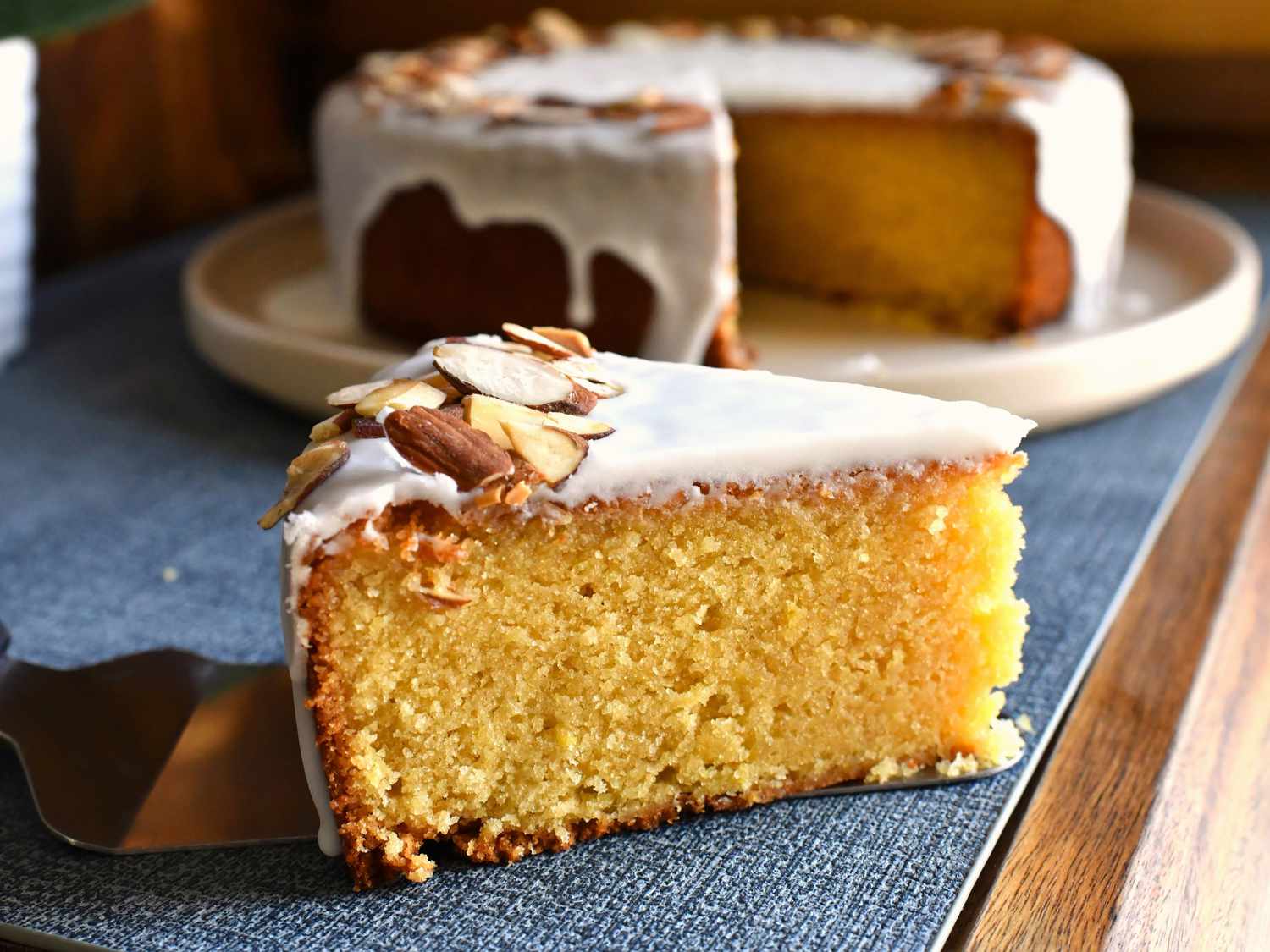 French Almond Rum Cake Recipe