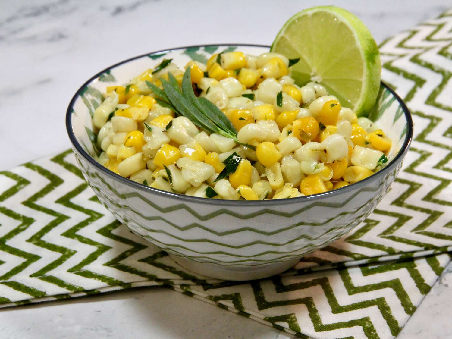 Corn with Tarragon and Lime Recipe