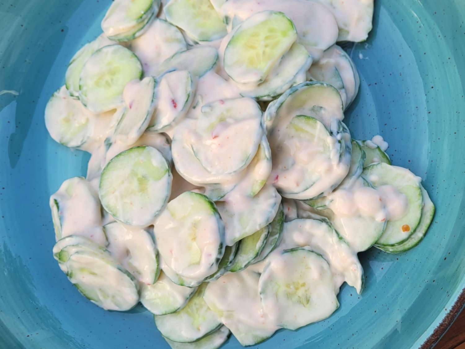 Spicy Creamy Cucumber Salad Recipe