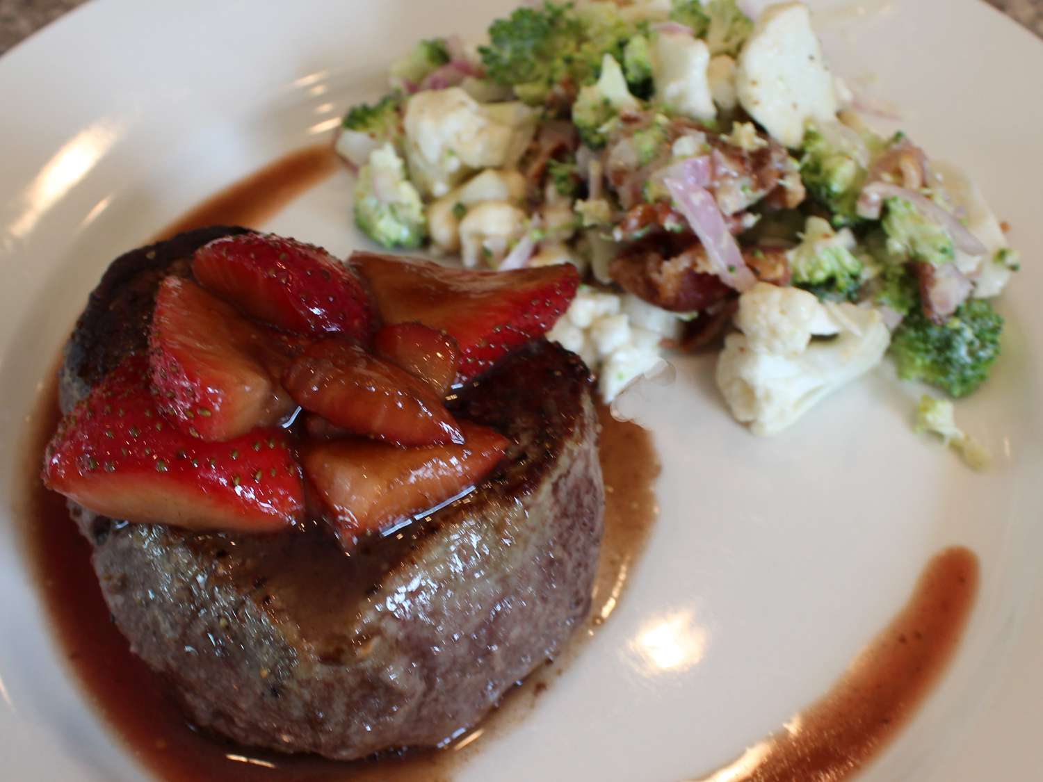 Filet Mignon and Balsamic Strawberries Recipe