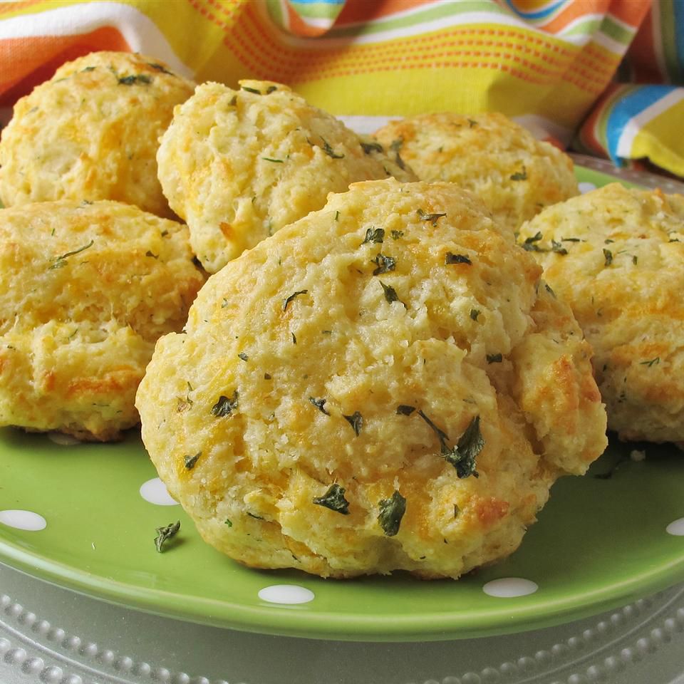 Garlic-Herb Butter Drop Biscuits Recipe