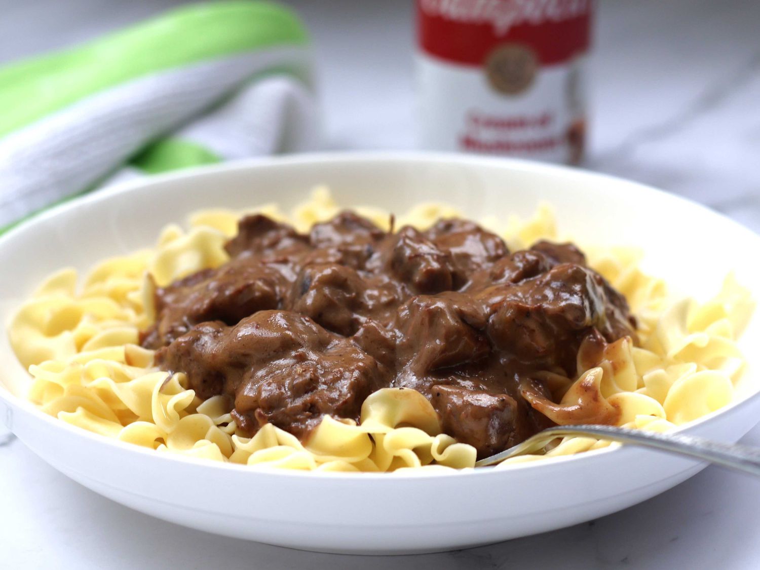 Creamy Beef Tips with Egg Noodles Recipe