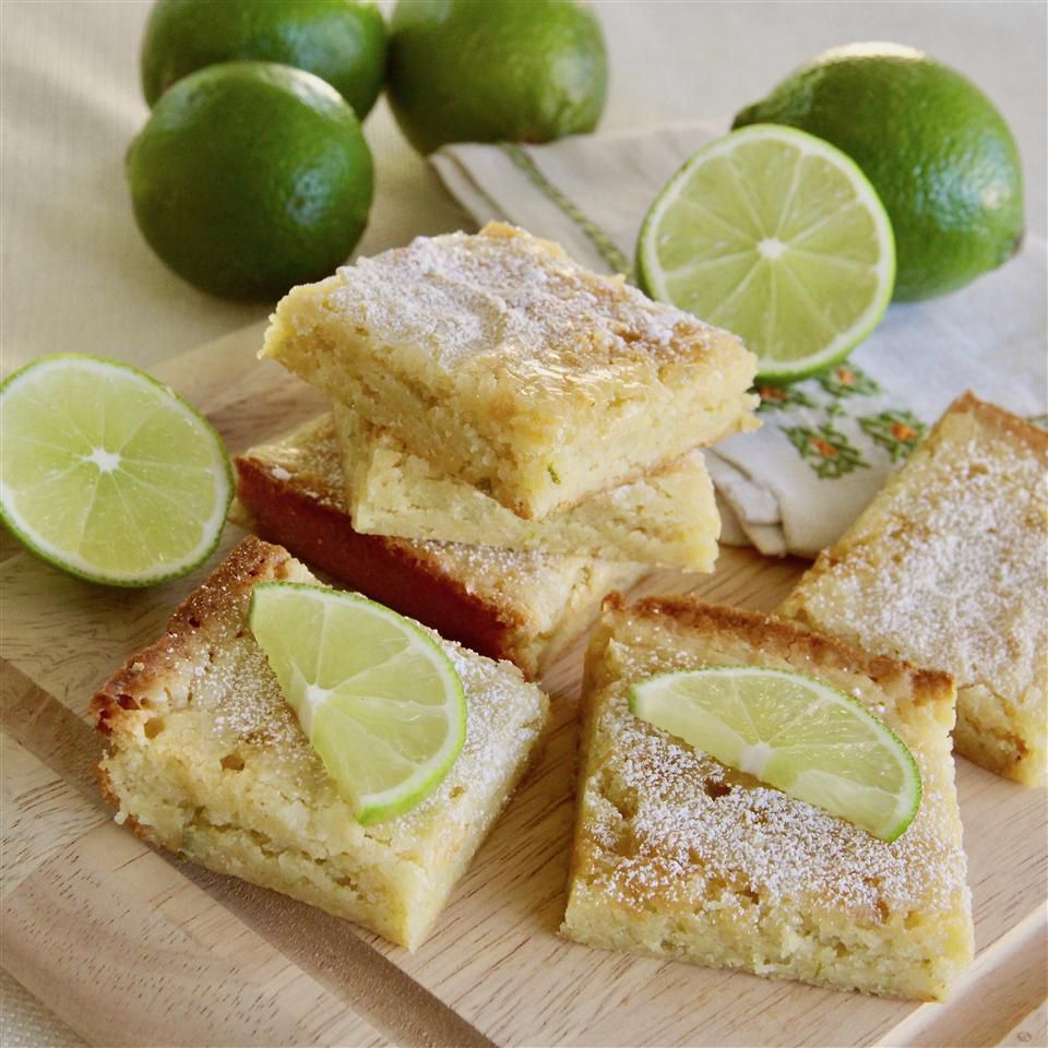 White Chocolate Lime Blondies Recipe