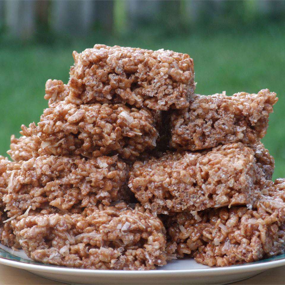 Coconut Chocolate Rice Krispie Treats Recipe