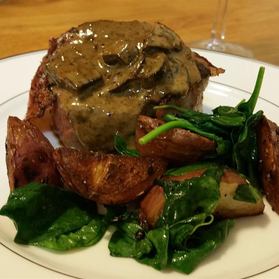 Crab-Stuffed Filet Mignon with Whiskey Peppercorn Sauce Recipe